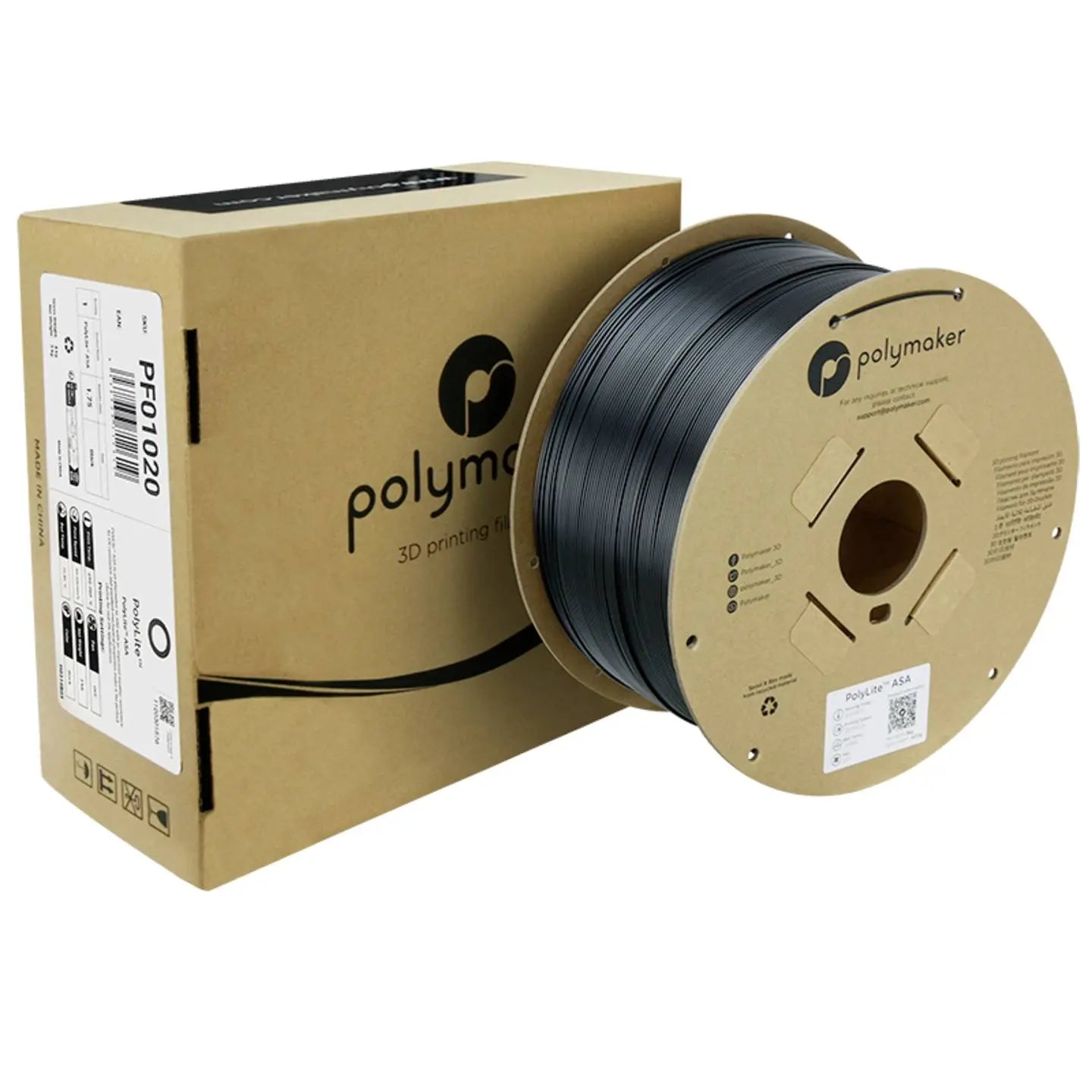 B-Ware Polymaker Poly Lite Asa Filament Druckmaterial 3 D Druck Schwarz 175mm 3kg - 6938936712619