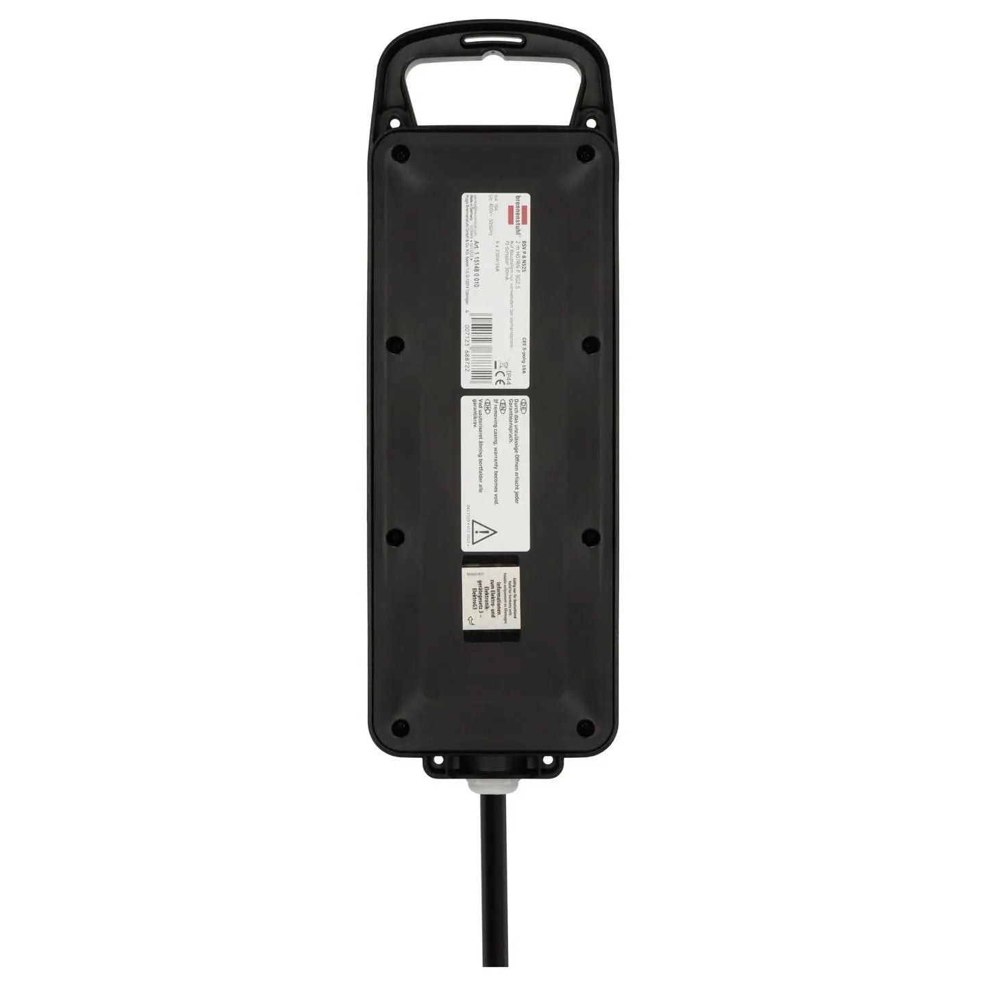 B-Ware Brennenstuhl Stromverteiler Verteiler Cee Stecker Schutzkontakt 6x 230 V Schwarz - 4007123688722