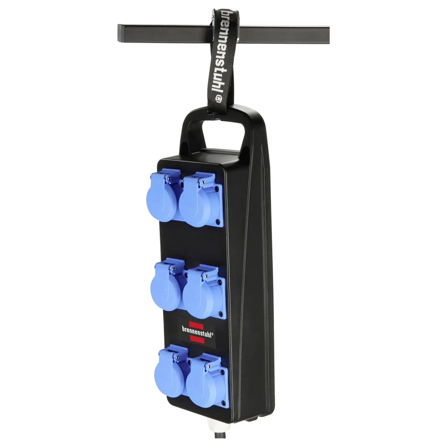 B-Ware Brennenstuhl Stromverteiler Verteiler Cee Stecker Schutzkontakt 6x 230 V Schwarz - 4007123688722