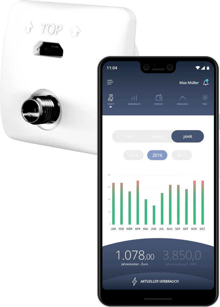 Powerfox Energiekosten Messgerät Kostenmessgerät Kostenerfasser Siehe Text C-Ware - 745114469960