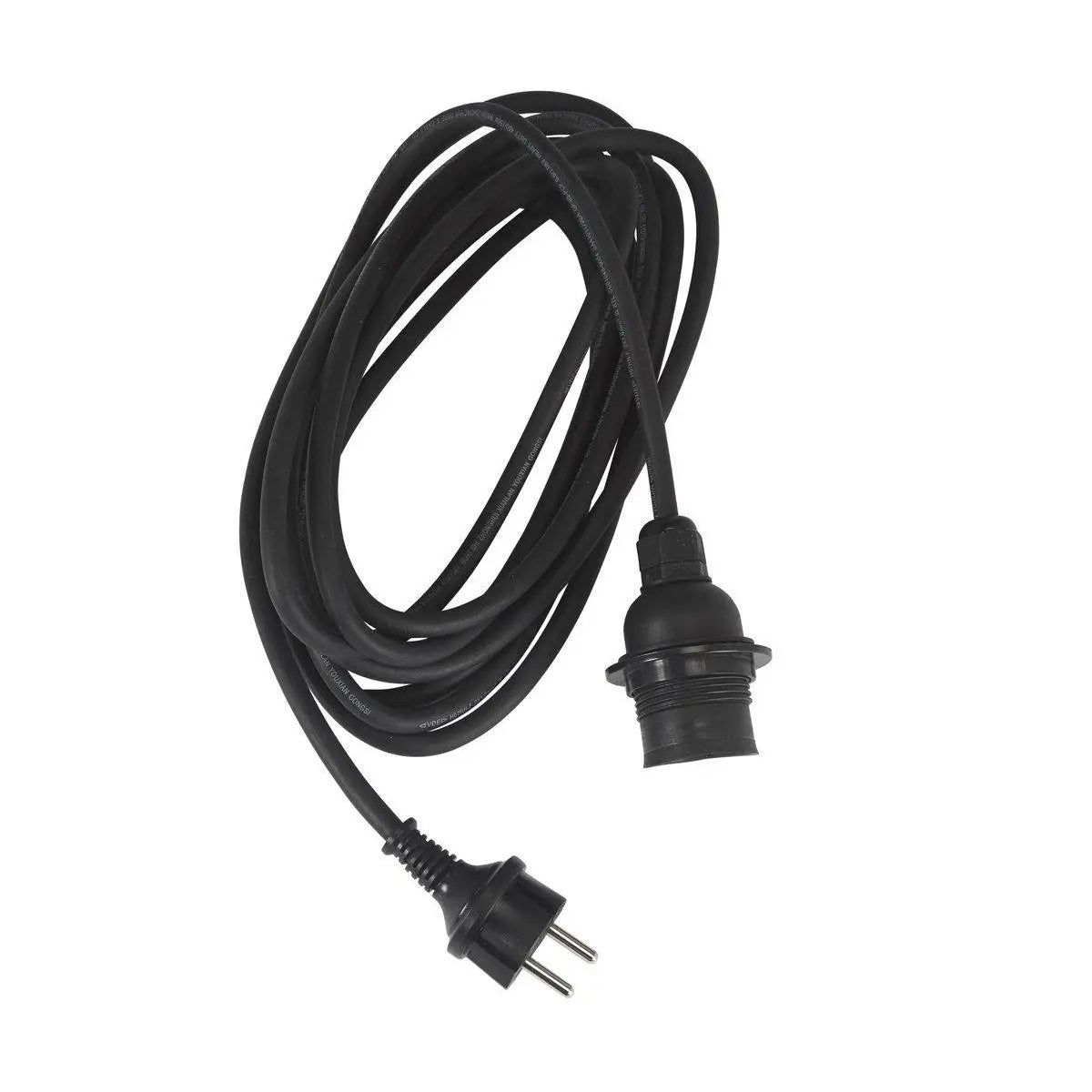 B-Ware Pr Home Abhängung Außen Hängelampe Lampenfassung E27 Schwarz 2,5m 2 Stück - 7330976080250