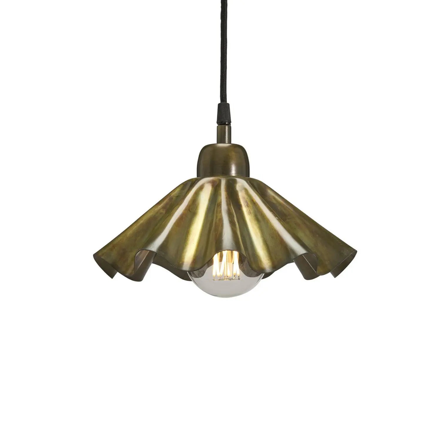 B-Ware Pr Home Hängelampe Pendelleuchte Aira Messing Metall E27 Led ø 25 Cm Mit Stecker - 7330976141630