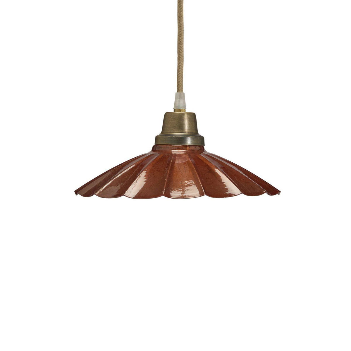 PR Home Hängelampe Ester terracotta Hängeleuchte Leuchte Ø 24 cm Eisen Stecker - 7330976140596