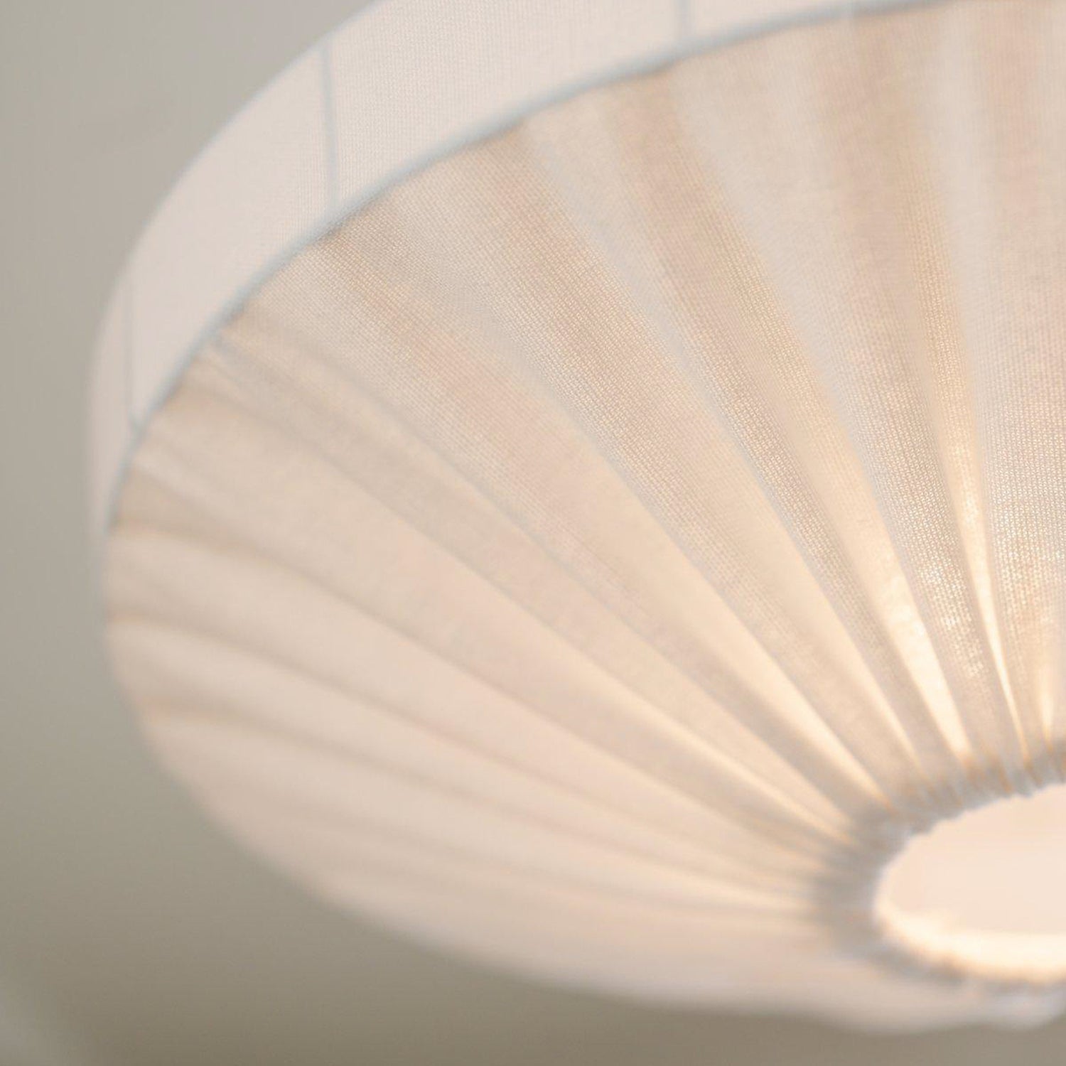 B-Ware Pr Home Hängeleuchte Lampe Edith Hauptleuchte Weiß Baumwolle 50 Cm Deckenleuchte - 7330976140046