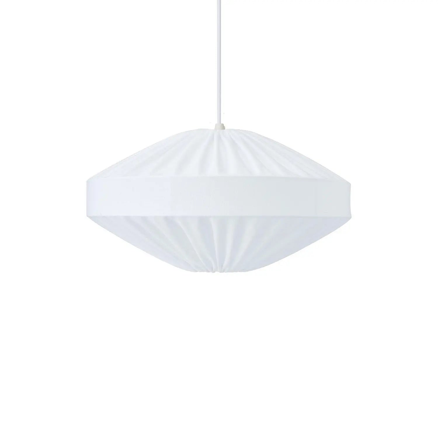 B-Ware Pr Home Hängeleuchte Lampe Edith Hauptleuchte Weiß Baumwolle 50 Cm Deckenleuchte - 7330976140046