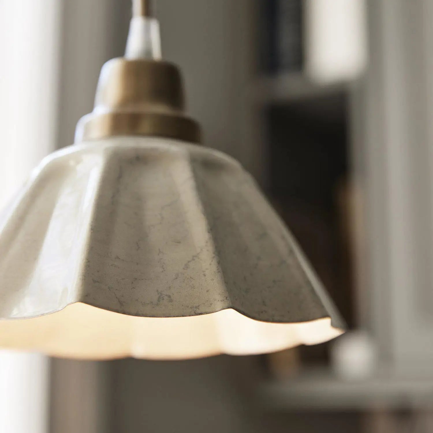 B-Ware Pr Home Hängeleuchte Pendelleuchte Ester Offwhite Stecker Eisen Emaille - 7330976140527