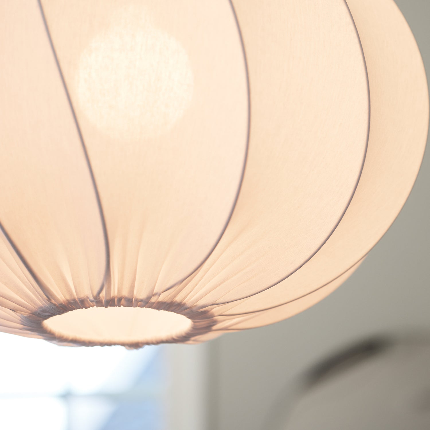 B-Ware Pr Home Pendelleuchte Hängelampe Olivia Textilschirm Weiß Leuchte Esszimmer813 - 7330976139705