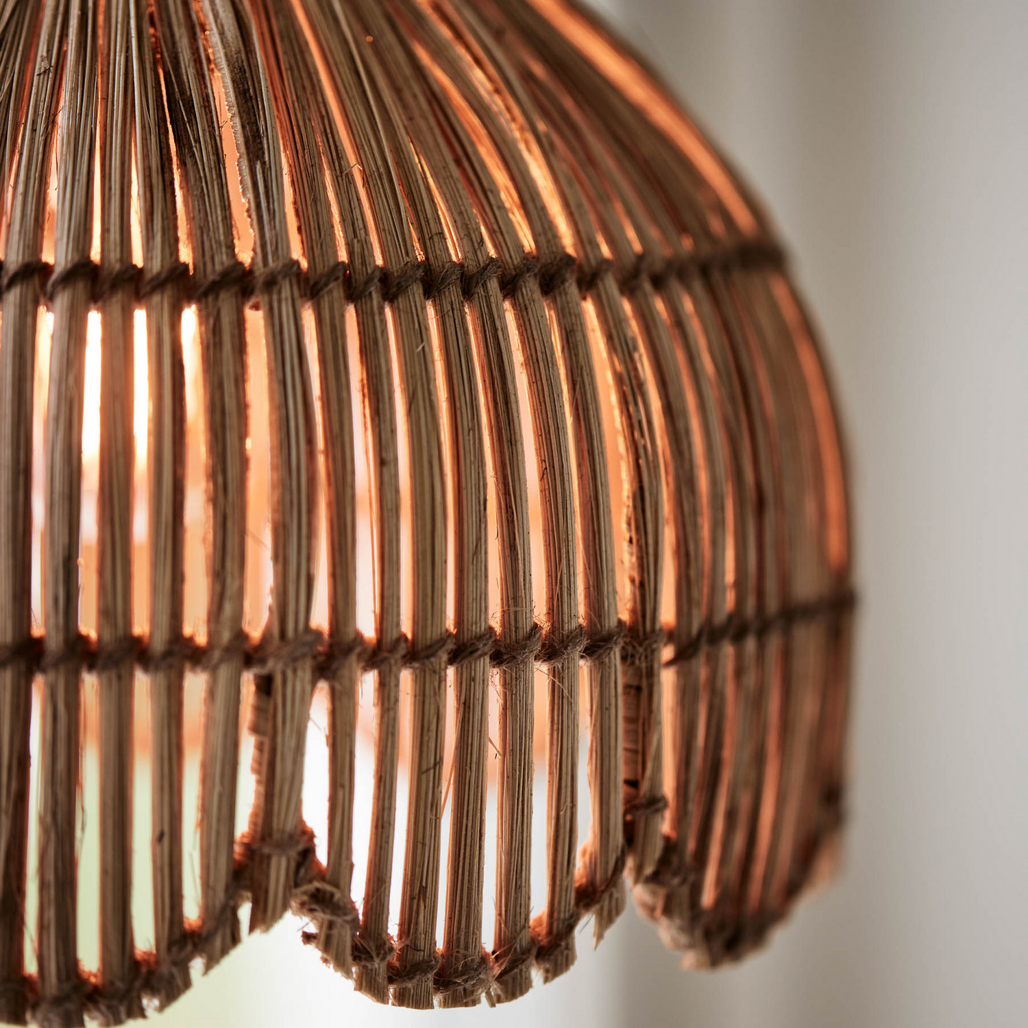 B-Ware Pr Home Hängeleuchte Pia Pendelleuchte Naturfaser Deckenlampe Leuchte E27 - 7330976138265