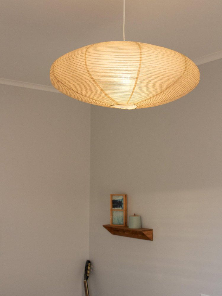 PR Home Lampenschirm Leuchtenschirm Yuni Papier Reispapier beige 58 cm Schirm - 7330976144129