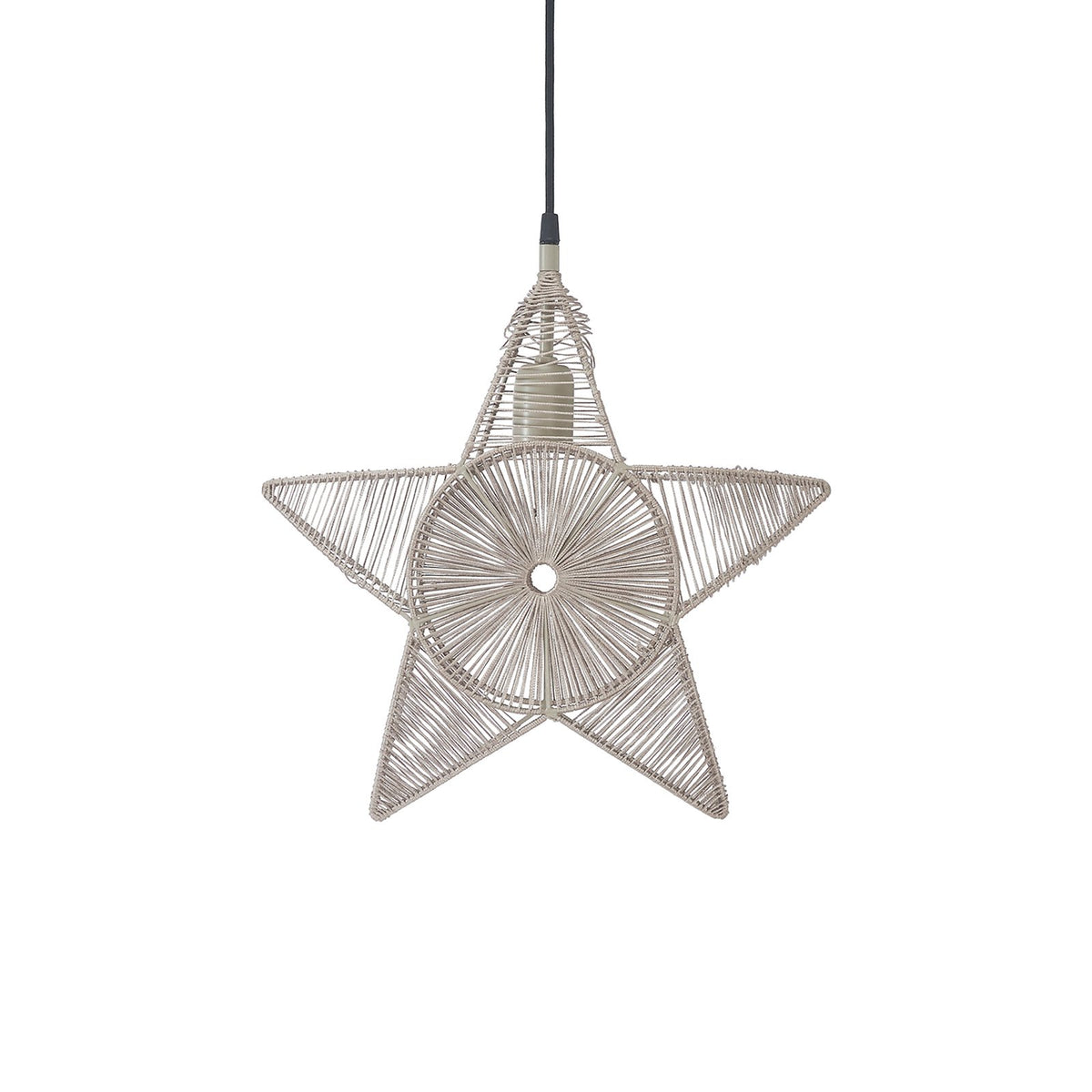 PR Home Dekostern Stern Metall Regina Garn beige Dekoartikel - 7330976127436
