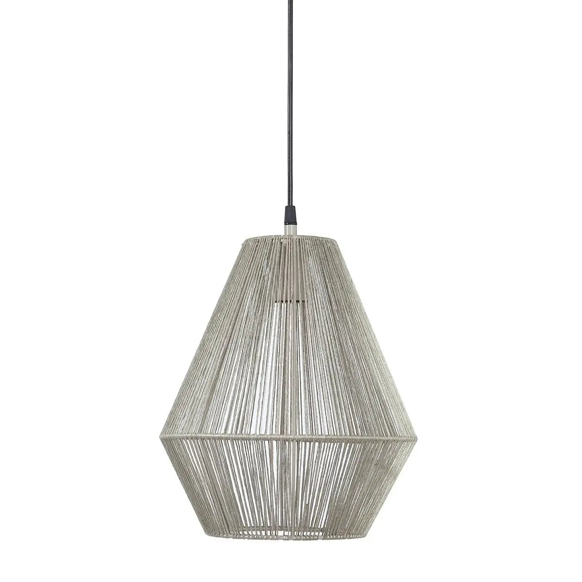 B-Ware Pr Home Rio Pendelleuchte Hängelampe Lampe ø 28 Cm Beige Textilkabel