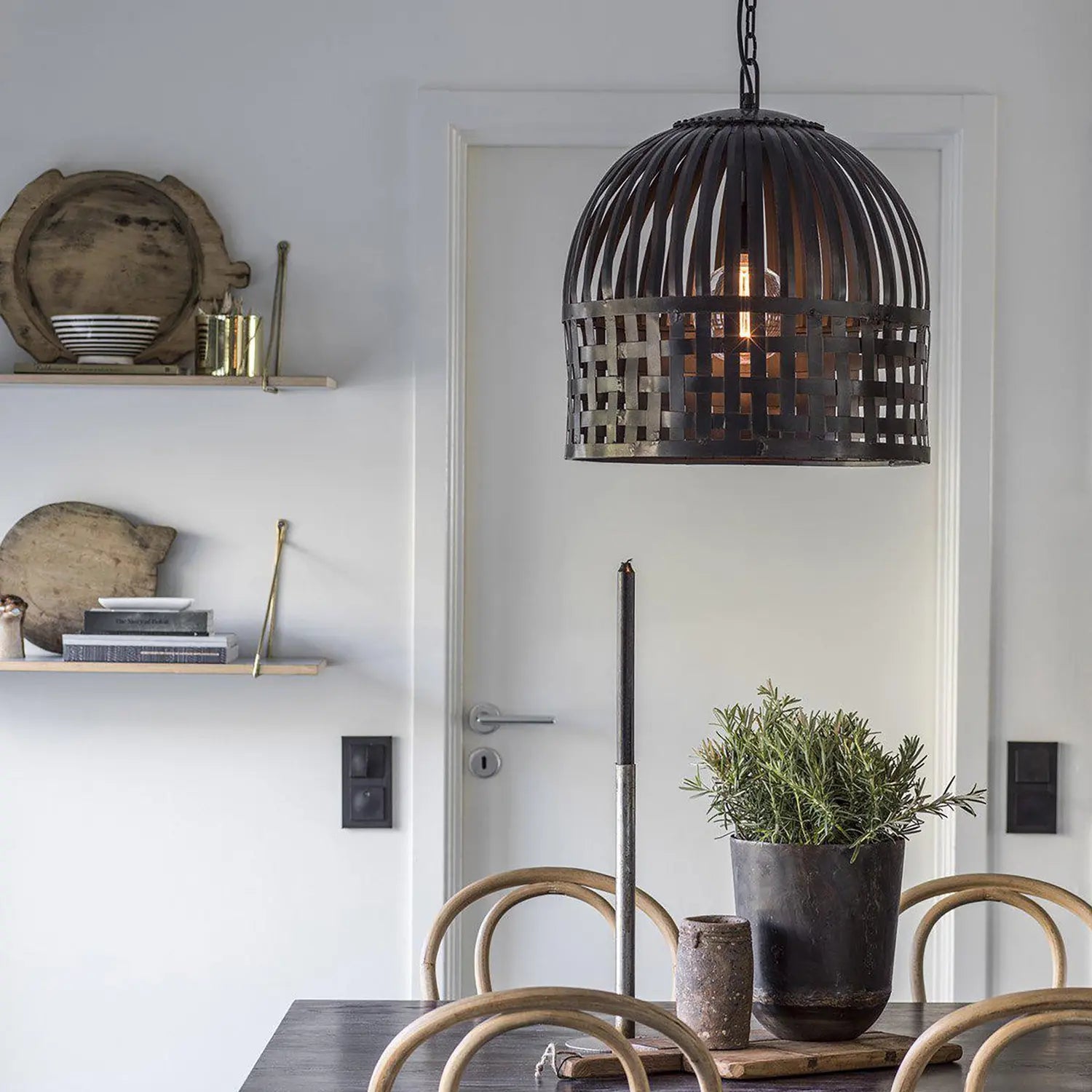 B-Ware Pr Home Hängeleuchte Pendellampe Schwarz Metall Kunststoff Wohnzimmer Esszimmer - 7330976100415