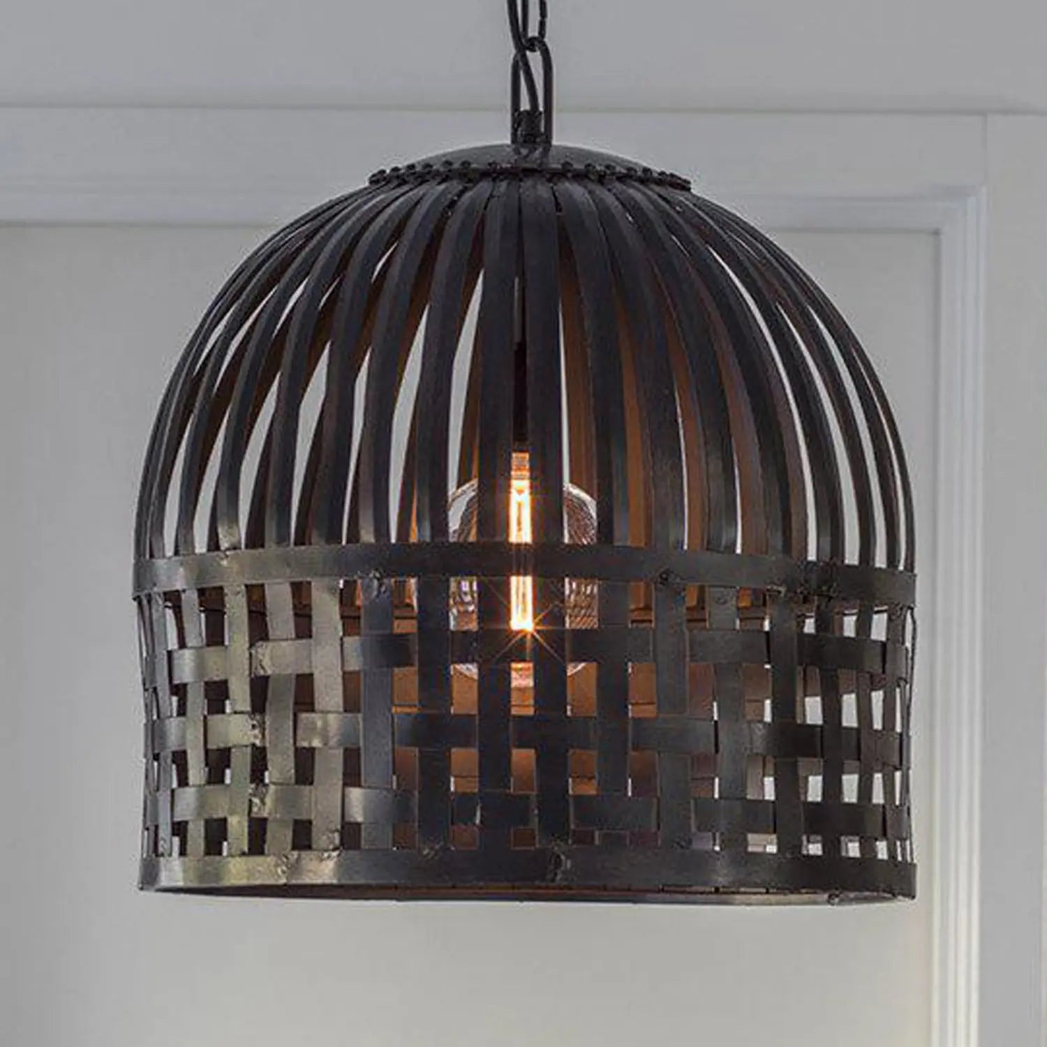 B-Ware Pr Home Hängeleuchte Pendellampe Schwarz Metall Kunststoff Wohnzimmer Esszimmer - 7330976100415