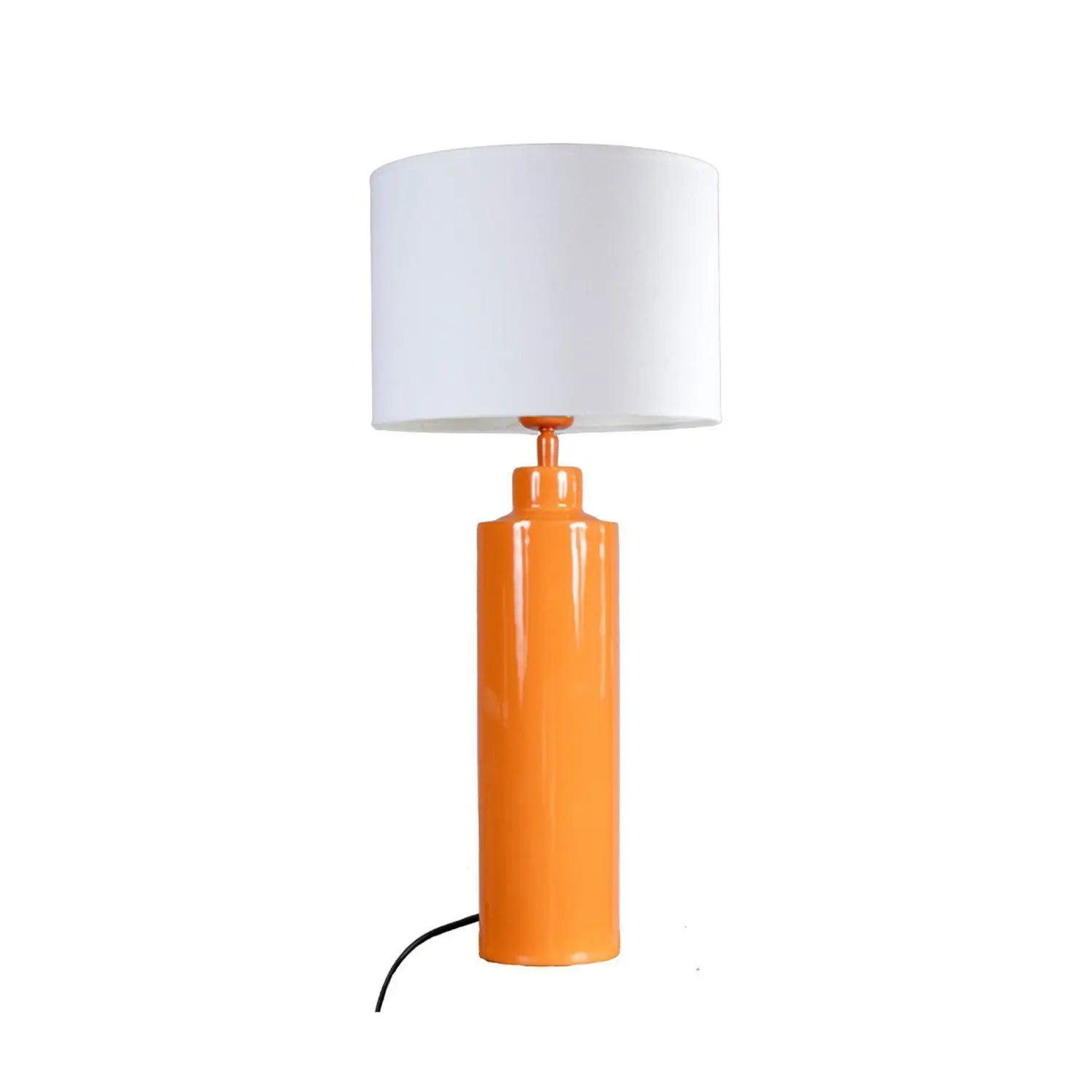 B-Ware Pr Home Tischlampe Leuchte Solo Tischleuchte Orangefarben Weiß Höhe 65 Cm - 7330976146154
