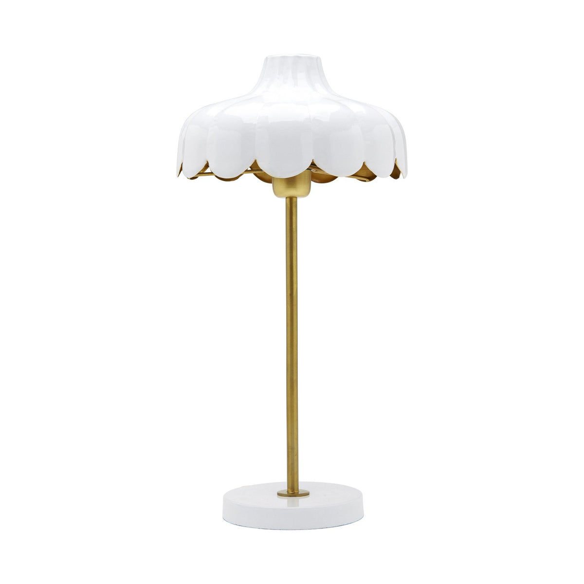 PR Home Wells Tischlampe Leuchte Lampe weiß/gold Schreibtischlampe - 7330976080144