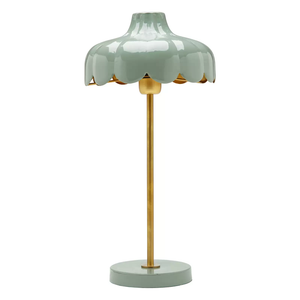 B-Ware Pr Home Wells Tischleuchte Aus Metall Grün/Gold Tischlampe Lampe Leuchte Licht