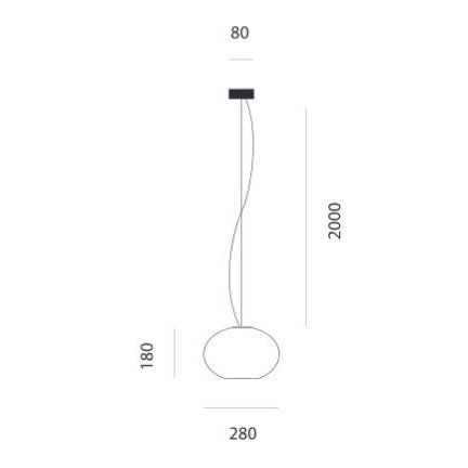 Prandina Pendelleuchte Hängelampe Zero S3 Pendellampe Leuchte Lampe E27 Weiß B-Ware - 7592158