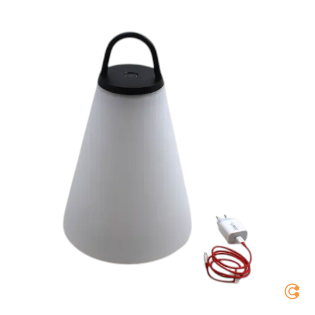Prandina Shuttle T3 Akku-Tischleuchte schwarz opalweiß Touch CCT dimmbar 39 cm - 1