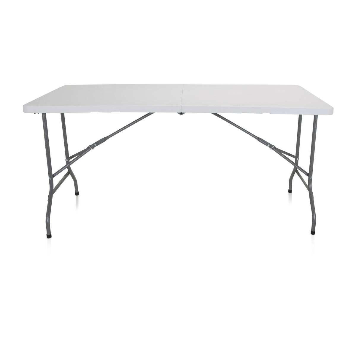 hjh OFFICE Campingtisch klappbar 152x70cm Klapptisch für 6 Personen weiß Tisch - 4064323013310