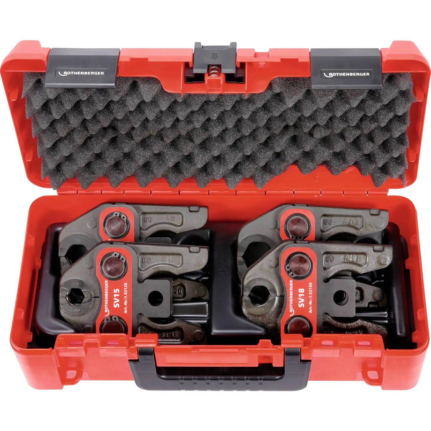 B-Ware Rothenberger Pressbackenset Standard Werkzeug Sv15 18 22 28mm Metall Kunststoff - 4004625150603