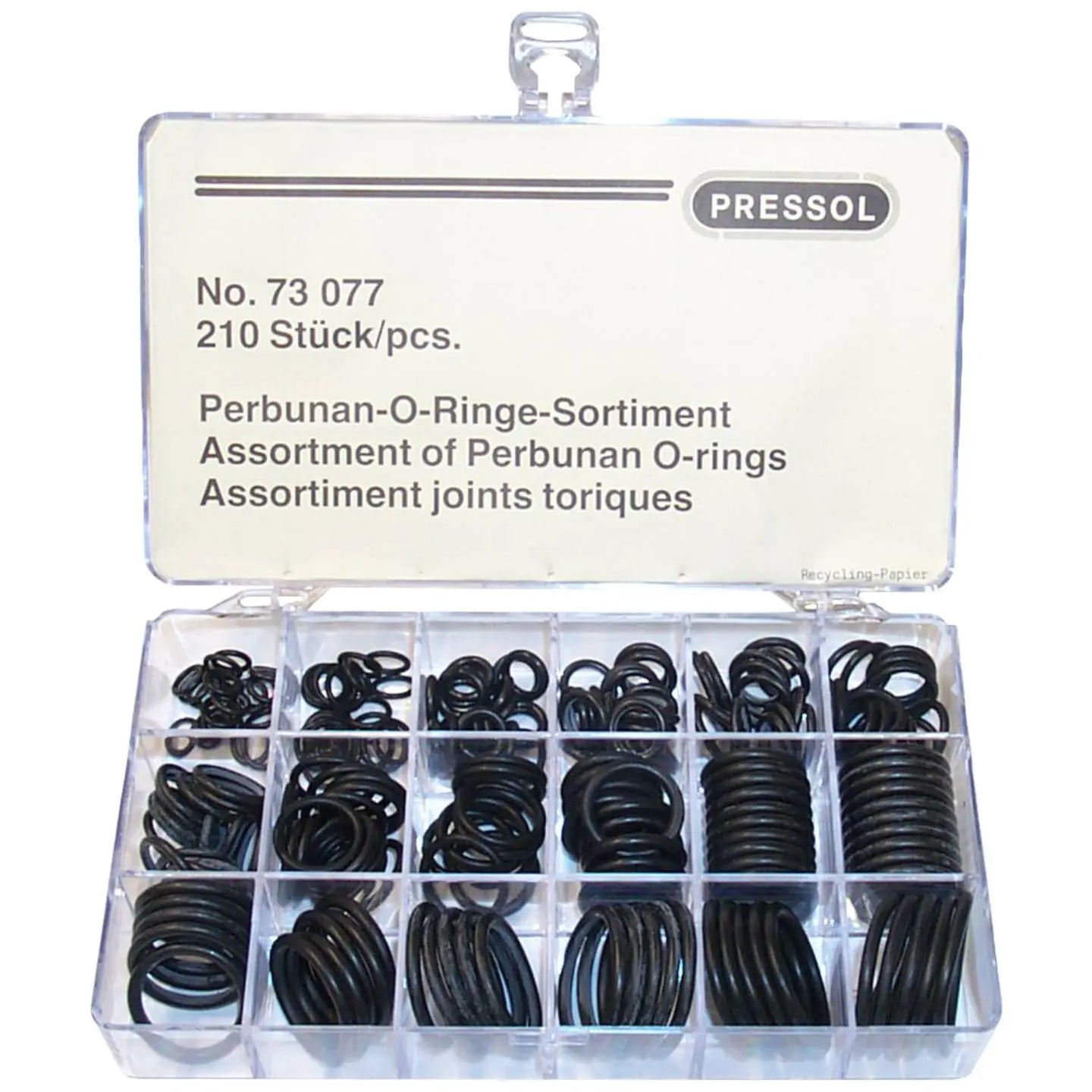 B-Ware Pressol 73077 1 Set O Ring Sortiment Dichtungssatz O Ringe Gummi 18 Größen - 4103810730771