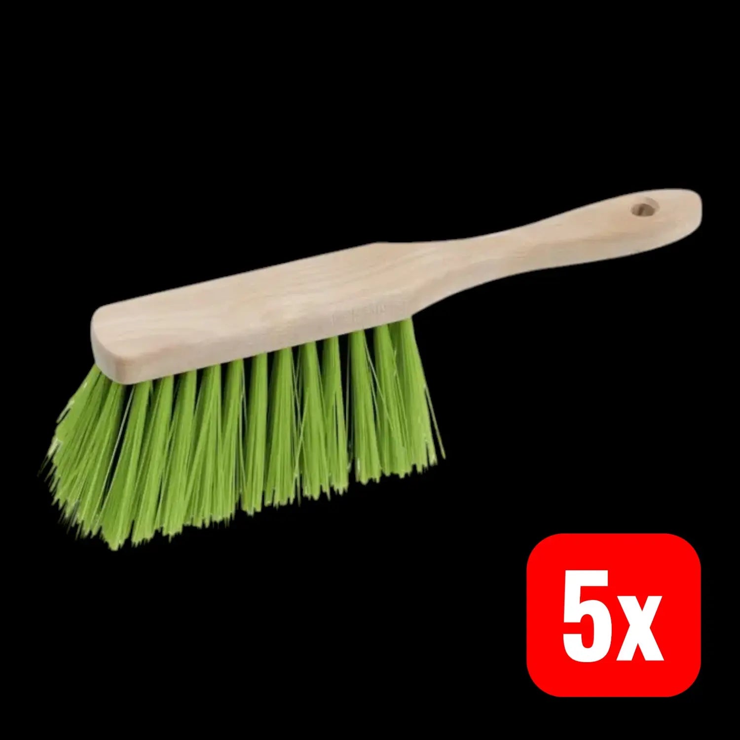 B-Ware Prestige Nölle Handfeger Besen Elaston Pet Holzrücken Natur 290mm Feiner 5 Stück - 4250560514813