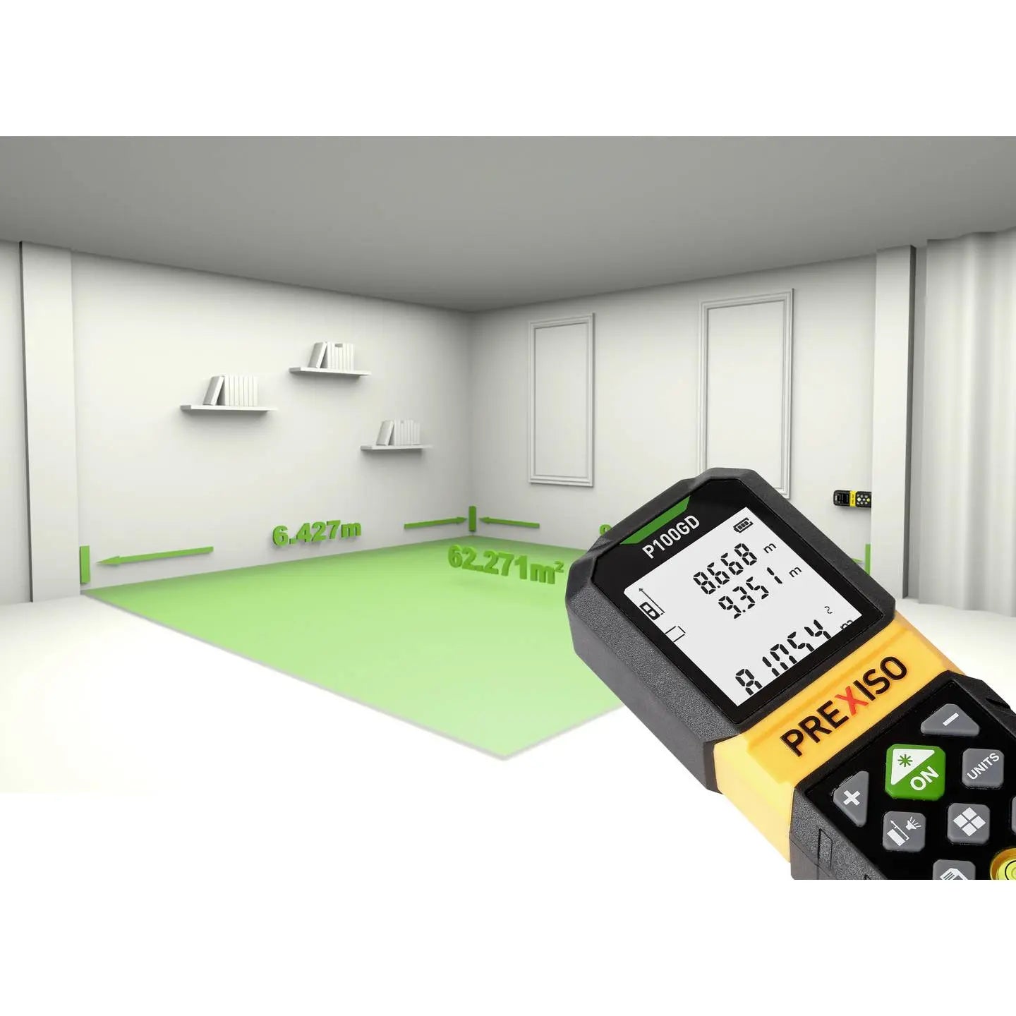B-Ware Prexiso Laser Entfernungsmesser Distanzmesser Entfernungsmessgerät 100m Usb C - 7640134057667