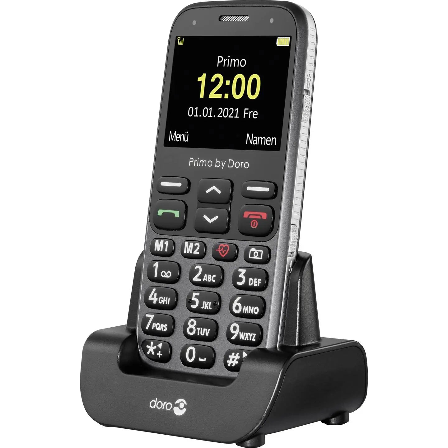 B-Ware Primo By Doro Seniorenhandy Handy Mobiltelefon 368 Sos Taste Graphite Ladeschale - 4260117674433
