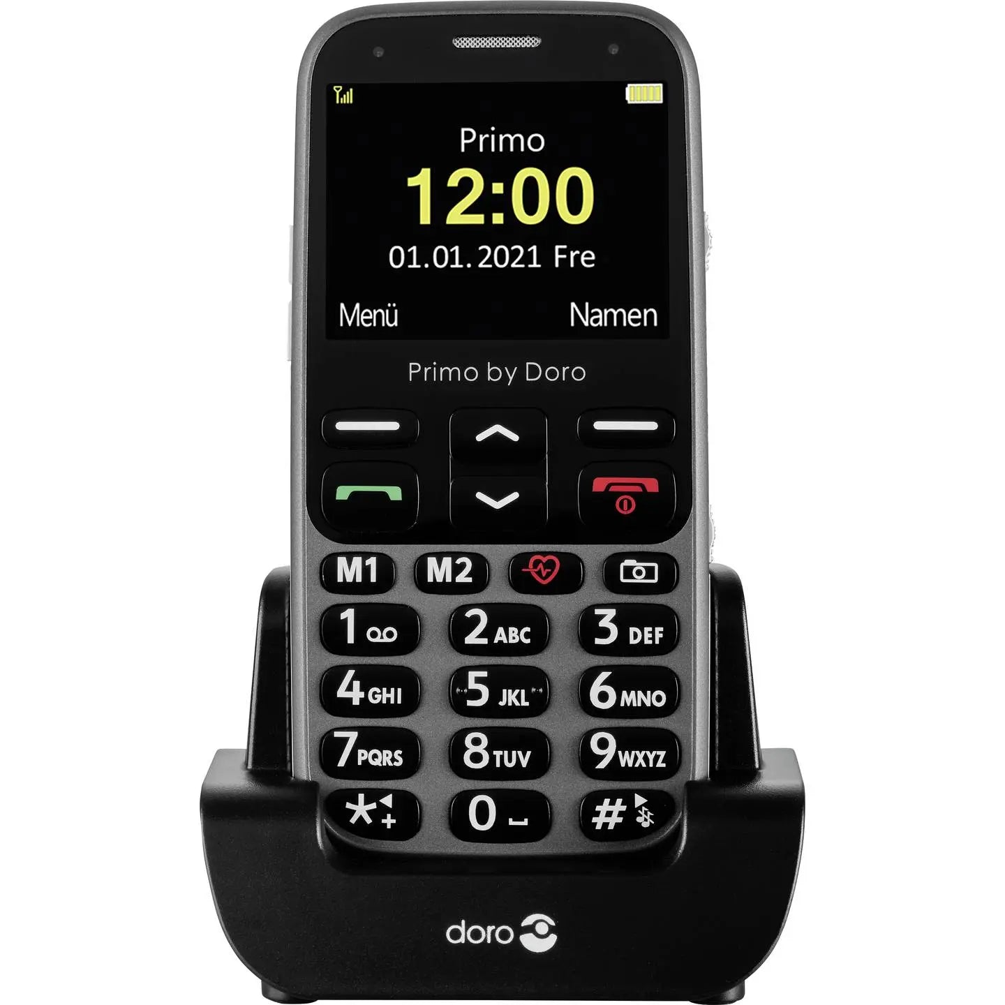 B-Ware Primo By Doro Seniorenhandy Handy Mobiltelefon 368 Sos Taste Graphite Ladeschale - 4260117674433