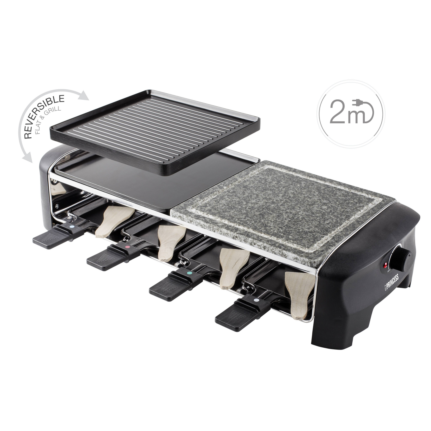 B-Ware Princess 162820 8 Pfännchen Raclette Pfännchenraclette Grillplatte - 8712836320765