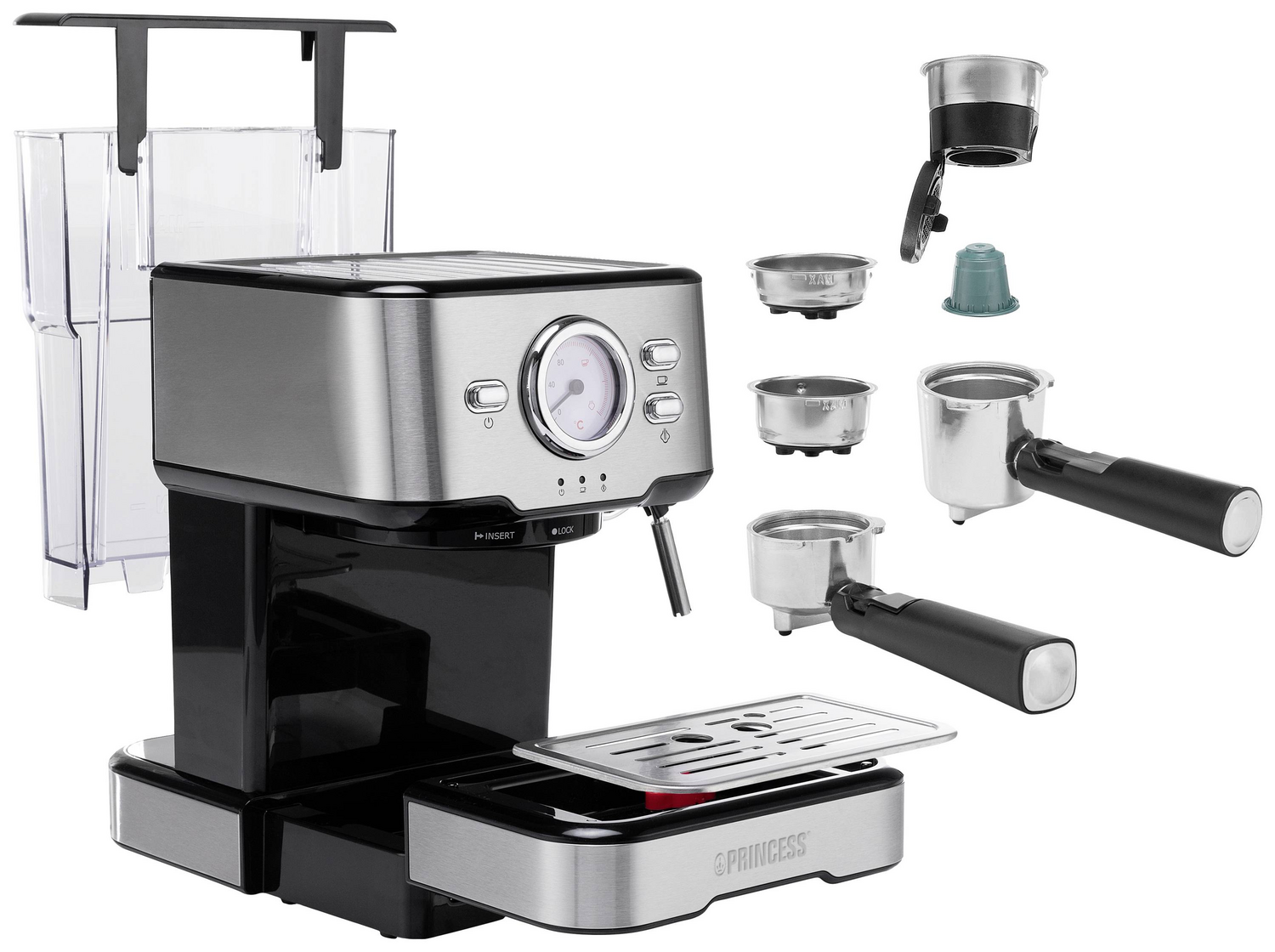 B-Ware Princess 249415 Kapselmaschine Milchaufschäumdüse Tassenwärmer - 8712836973640