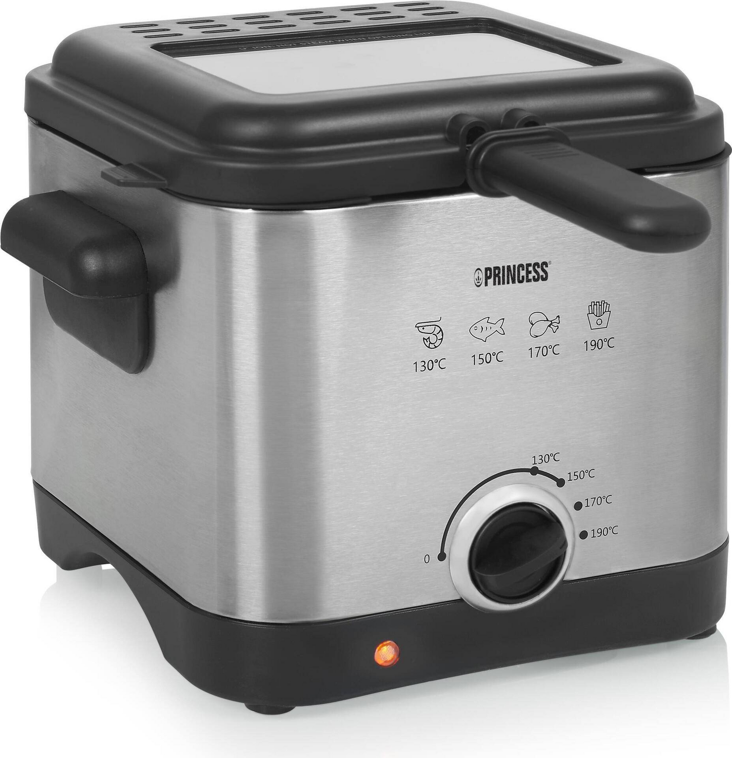 Princess 182612 Fritteuse 1000 W Antihaftbeschichtung überhitzungsschutz Silber B-Ware - 8712836966925