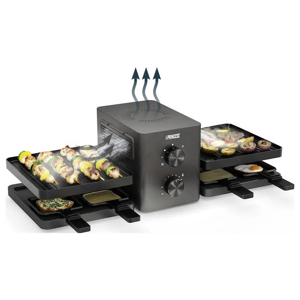 B-Ware Princess Purify Raclette Tischgrill Raclettegerät Antihaftbeschichtung Schwarz - 8712836997479