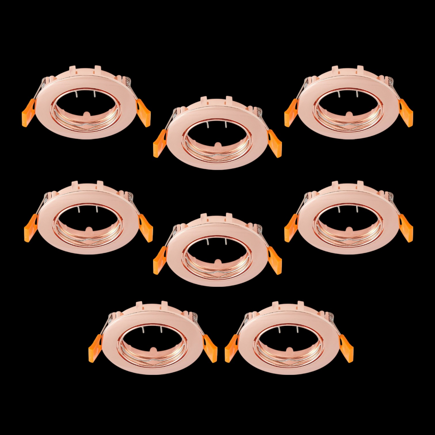 B-Ware Prios Deckeneinbauleuchte Einbaulampe Fibur Kupfer Zink 8 2 Cm Gu10 8 Stück - 4251911795639