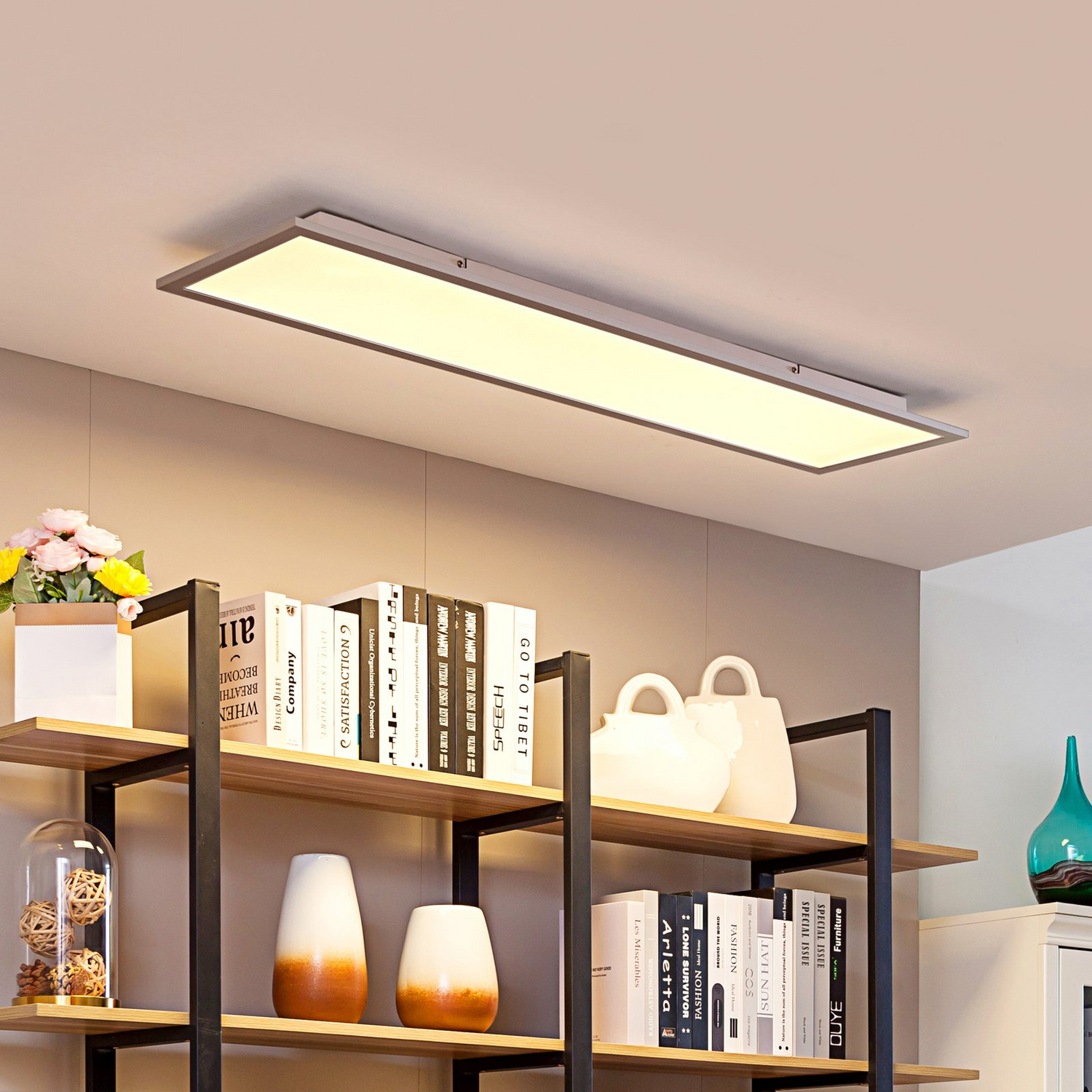 B-Ware Prios Gelora Led Panel Deckenlampe Deckenleuchte Lampe Leuchte Cct 120x30 Cm Led