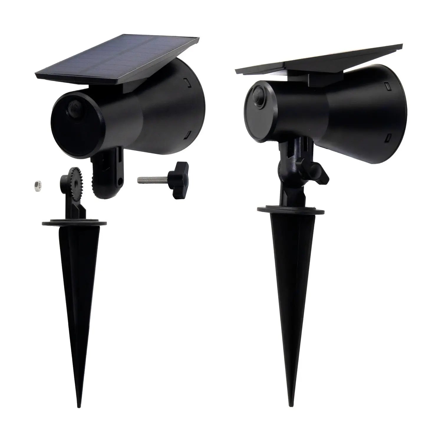 B-Ware Prios Strahler Außenleuchte Led Wandleuchte Schwarz Gartenlampe Solar 3 Stück - 4251911748550