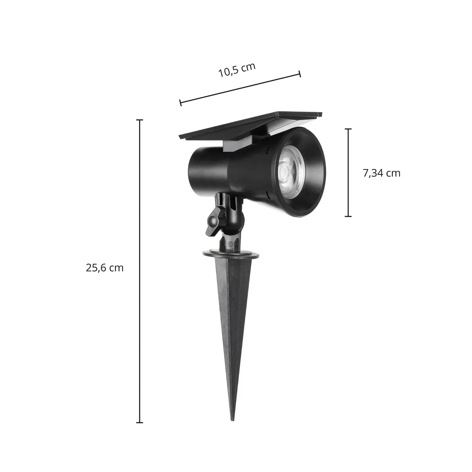 B-Ware Prios Strahler Außenleuchte Led Wandleuchte Schwarz Gartenlampe Solar 3 Stück - 4251911748550