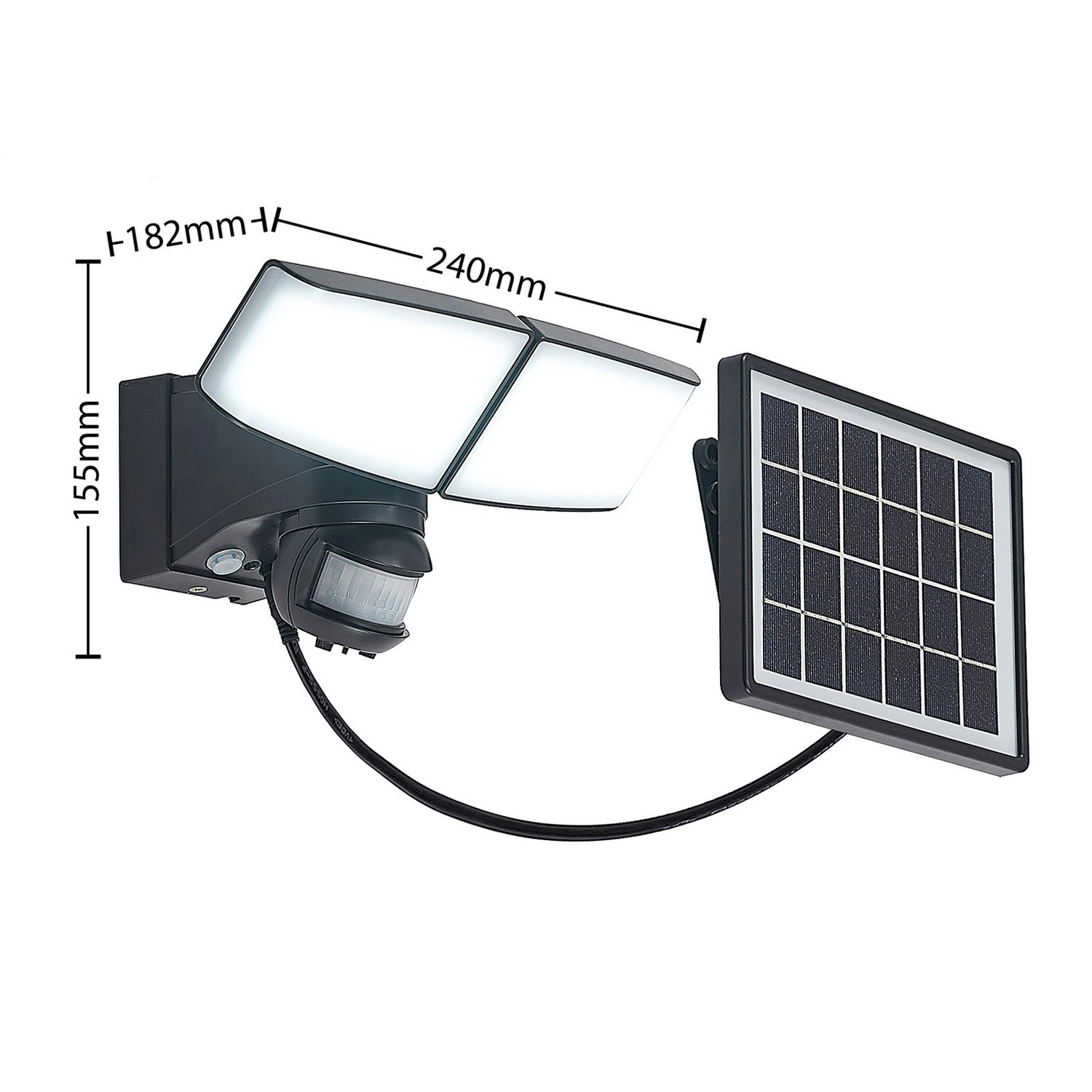 B-Ware Prios Kalvito Led Solar Wandstrahler Wandleuchte Wandlampe Leuchte Sensor 2 675 - 4251911736564