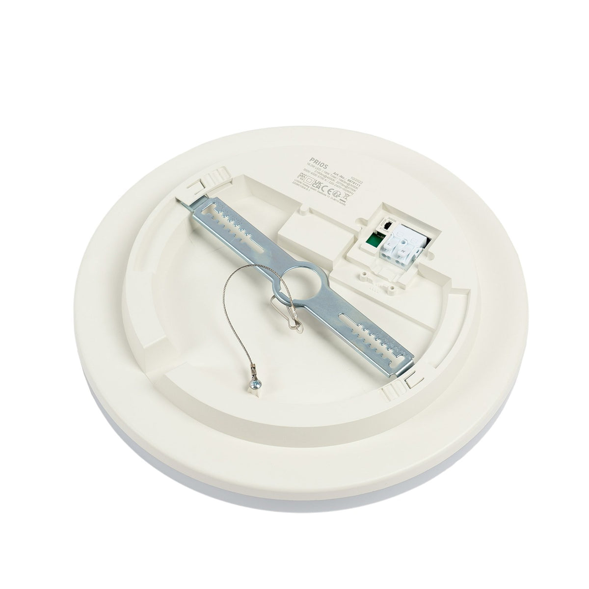 Prios LED-Deckenlampe Artin Ø 28 cm weiß CCT IP65 2880 lm 16,2 W - 4251911707298