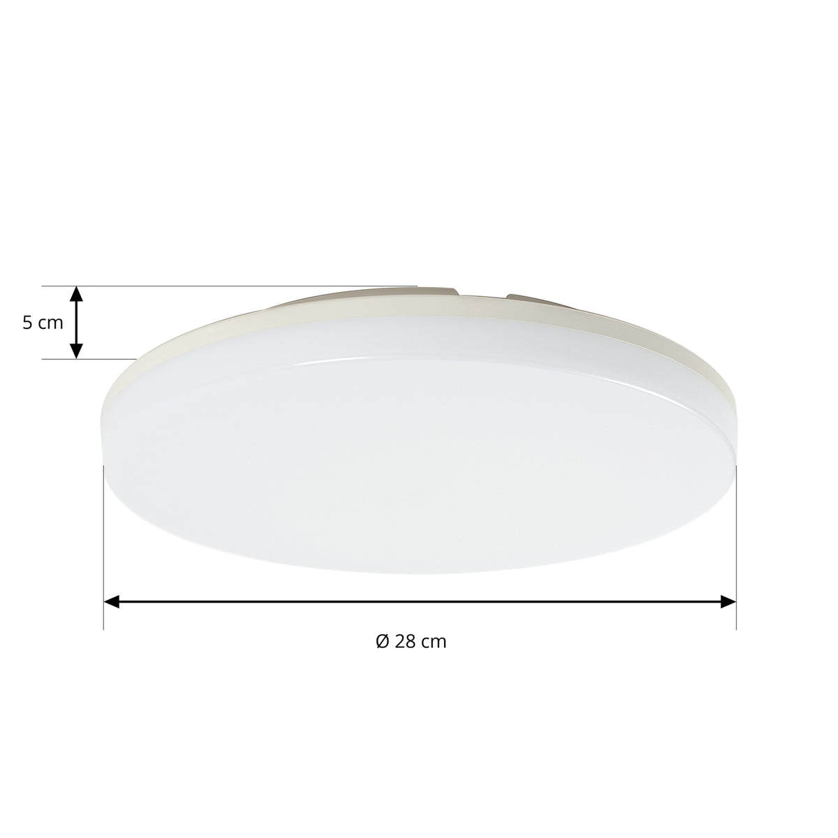 Prios LED-Deckenlampe Artin Ø 28 cm weiß CCT IP65 2880 lm 16,2 W - 4251911707298