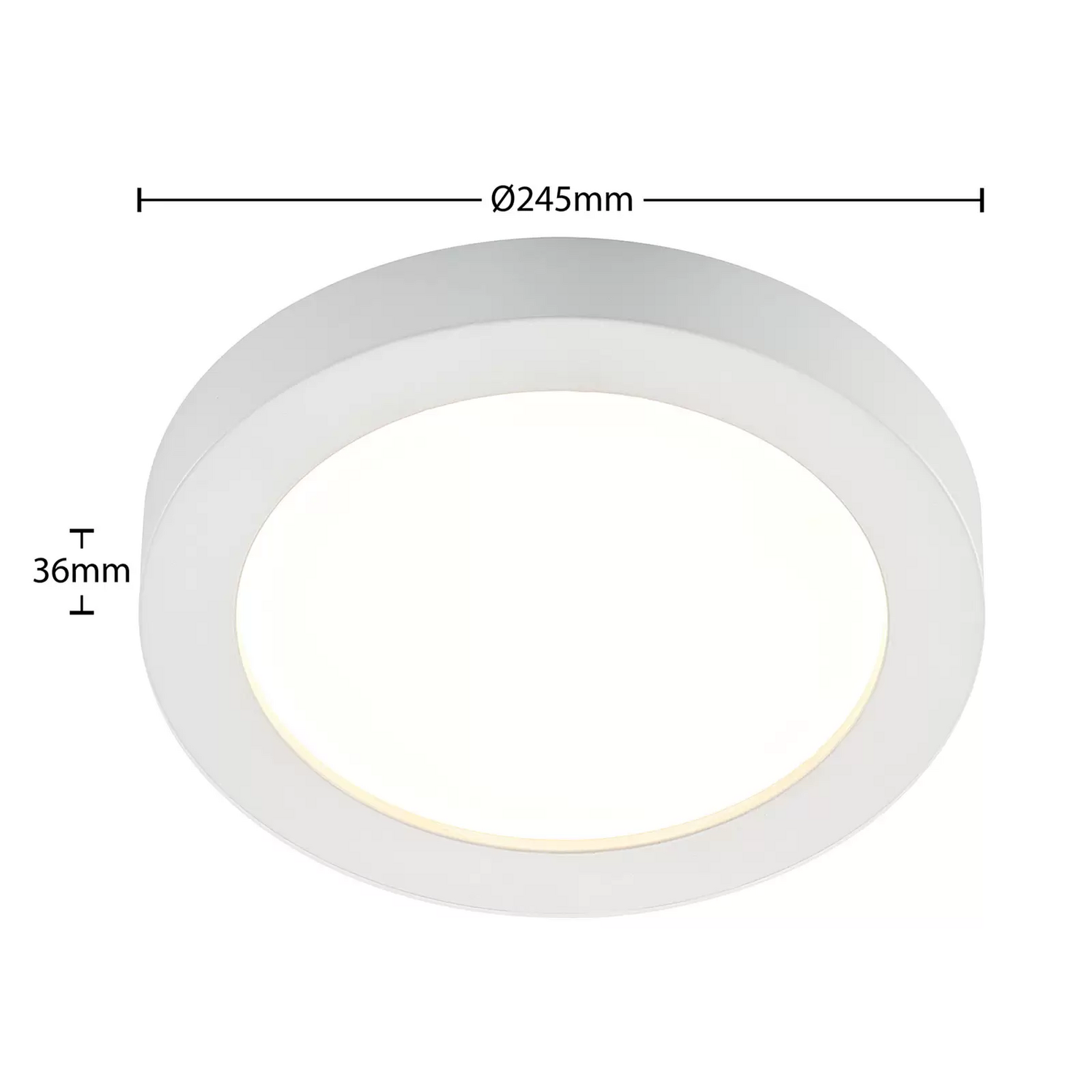 B-Ware Prios Edwina Led Deckenleuchte Weiß 24,5 Cm Deckenlampe Leuchte Lampe Spot Licht - 4251911706970