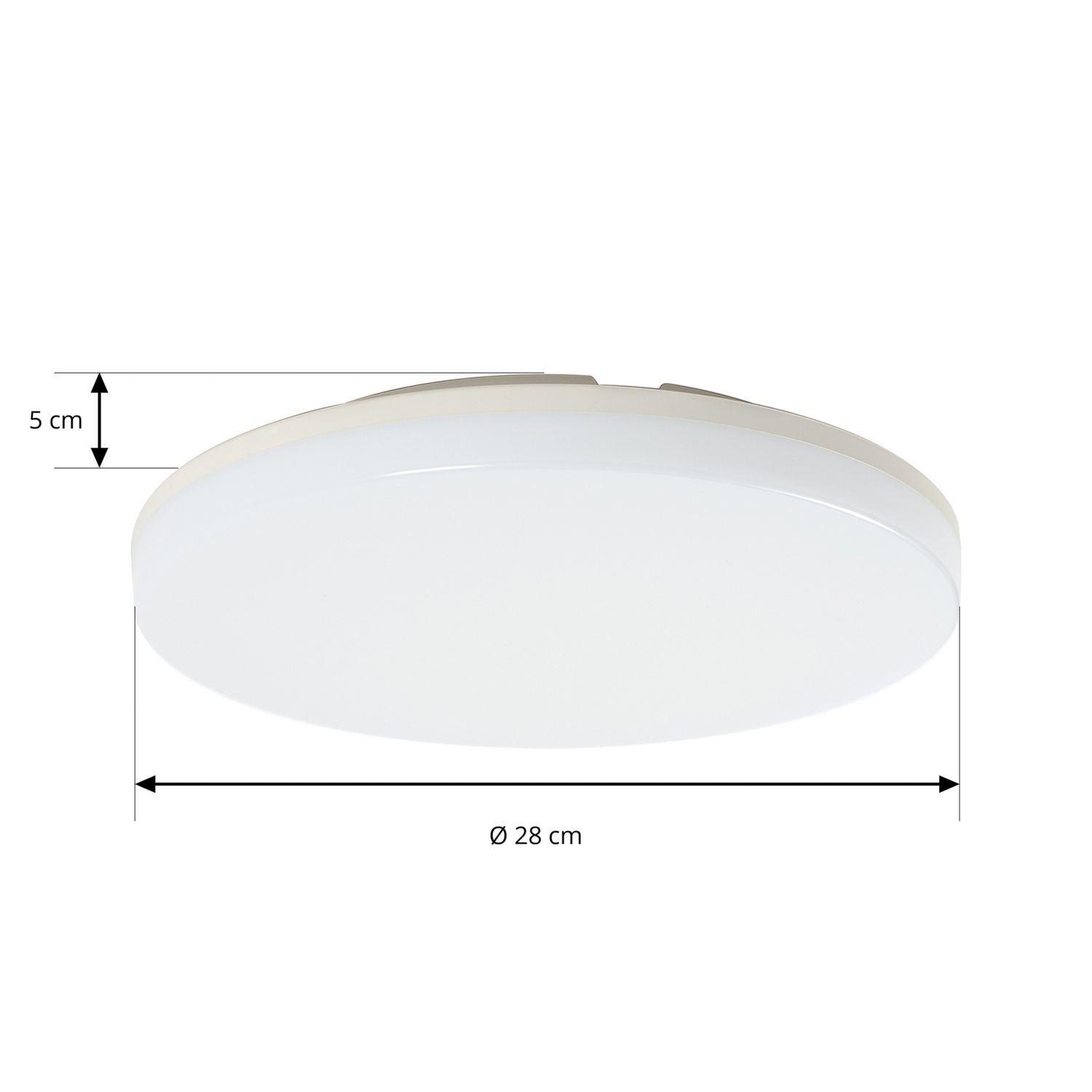 Prios Led Deckenleuchte Lampe Deckenlicht Led Weiß Ip65 Cct 28cm Rund Leuchte B-Ware - 4251911707298