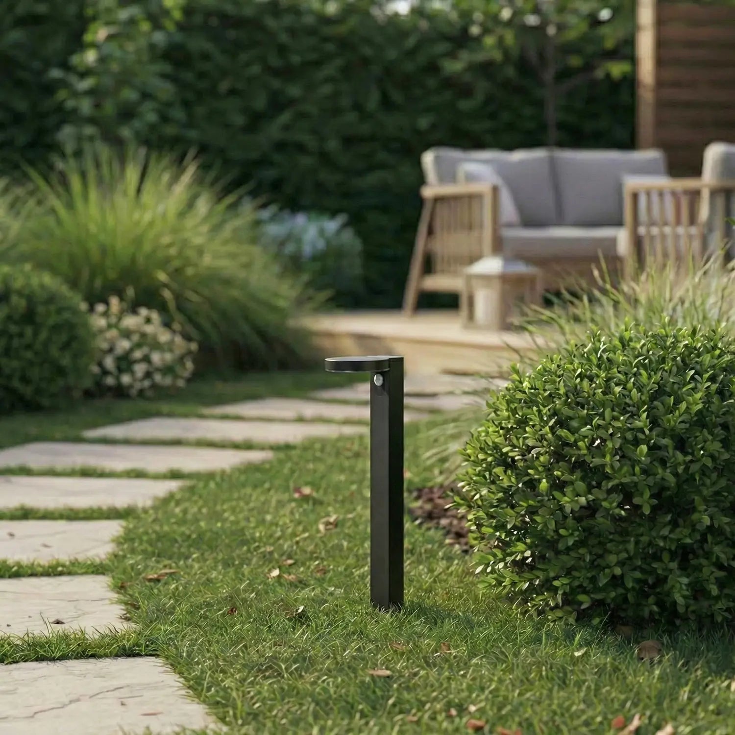 B-Ware Prios Wegeleuchte Gartenleuchte Led Solar Sensor Tarlson Anthrazit 78,5 Cm Ip44 - 4255830907388