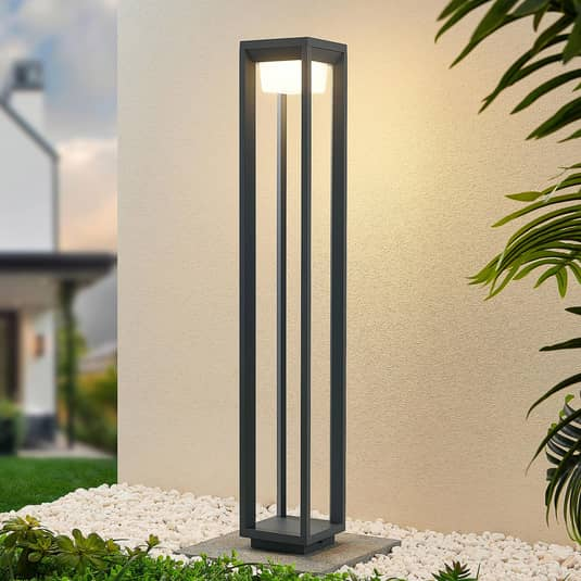 Prios Gamion Led Wegeleuchte Wegelampe Lampe Leuchte Gartenlampe Aluminium 90cm B-Ware
