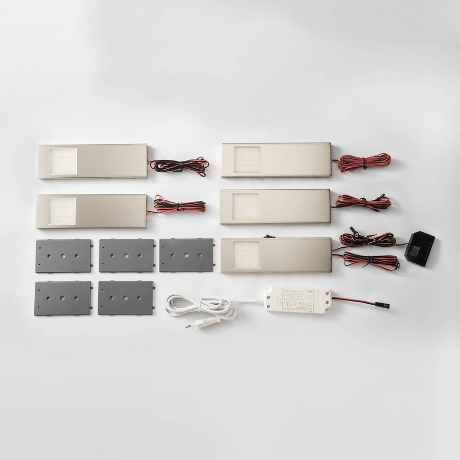 Prios Lorna Led Unterbauleuchte Unterbaulampe Lampe Led 15 W Edelstahl 5 Stück B-Ware - 4251911752069