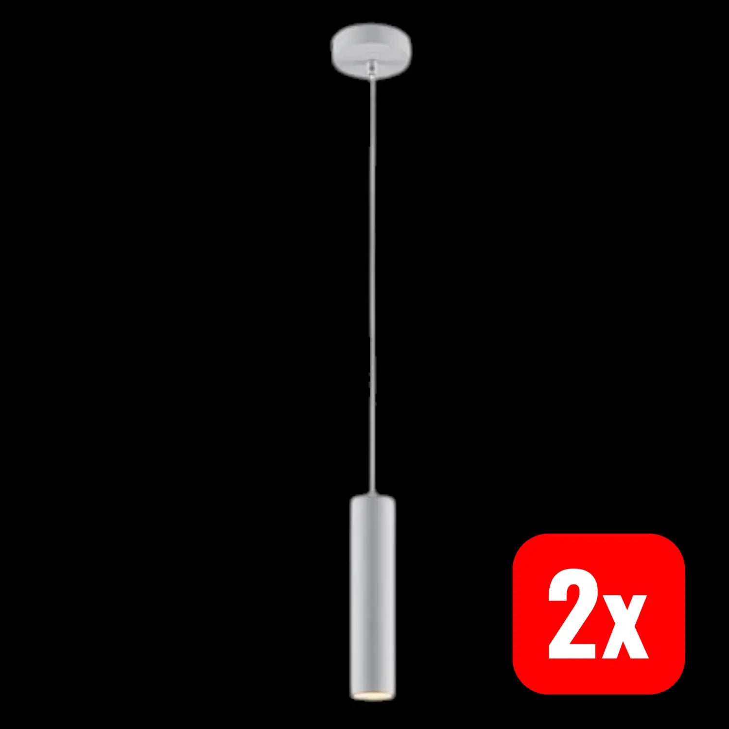 B-Ware Prios Neliyah Hängeleuchte Hängeleuchte Pendellampe Lampe Weiß Gu10 Led 2 Stück - 4251911711592