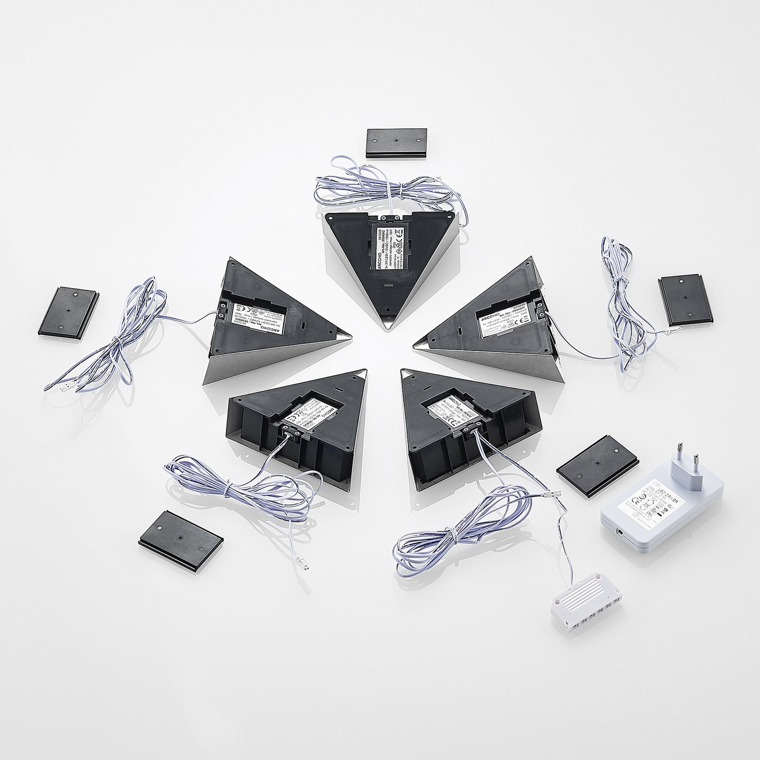 Prios Odia Led Unterbauleuchte Edelstahl Unterbaulampe Lampe Leuchte 5 Flammig B-Ware - 4251096587449