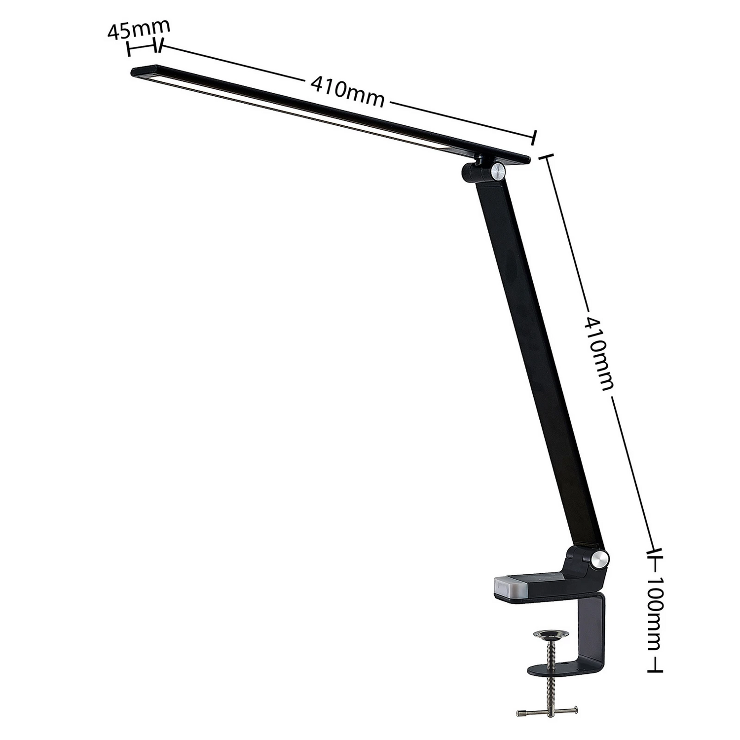B-Ware Prios Tamarin Led Tischlampe Dimmbar Schwarz Tischleuchte Leselampe Lampe Spot - 4251911734638