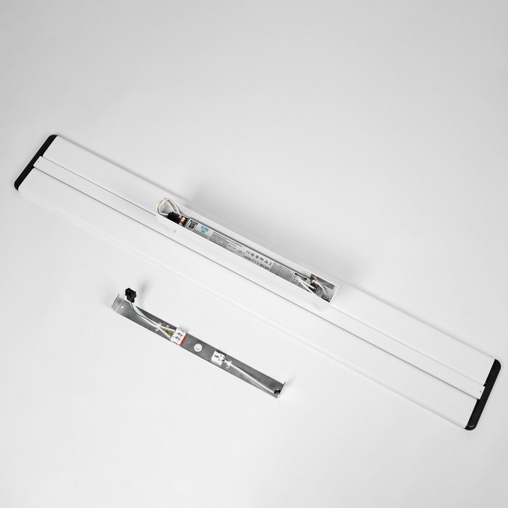 Prios Yuela Led Lampe Leuchte Deckenleuchte 120 Cm Silber Dimmbar Dali Lampe B-Ware