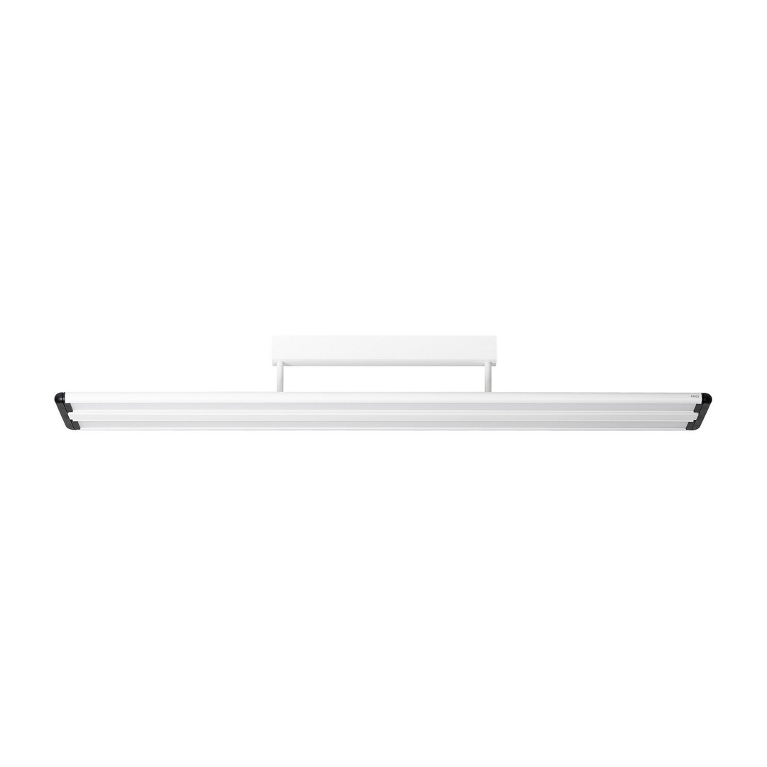 Prios Yuela Led Lampe Leuchte Deckenleuchte 120 Cm Silber Dimmbar Dali Lampe B-Ware